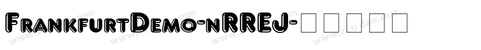 FrankfurtDemo-nRREJ字体转换