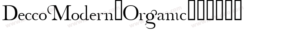 DeccoModern-Organic字体转换