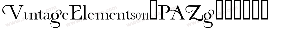 VintageElements011-PAZg字体转换
