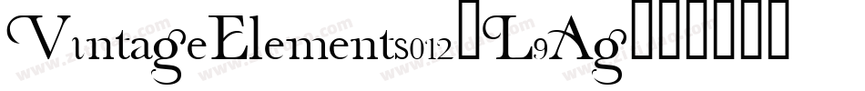 VintageElements012-L9Ag字体转换