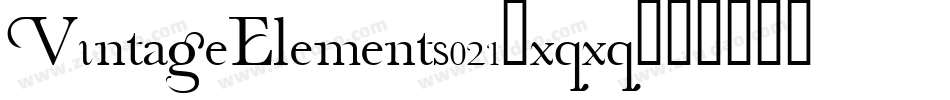 VintageElements021-xqxq字体转换