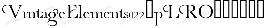 VintageElements022-pLRO字体转换