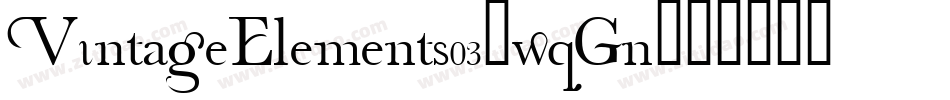 VintageElements03-wqGn字体转换