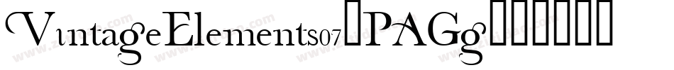 VintageElements07-PAGg字体转换