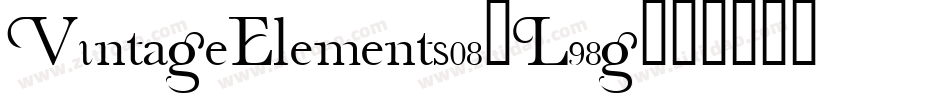 VintageElements08-L98g字体转换