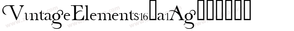 VintageElements16-a1Ag字体转换