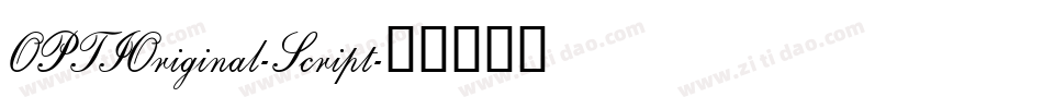 OPTIOriginal-Script字体转换