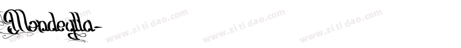 Mondeylla字体转换