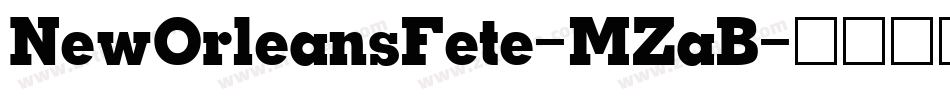 NewOrleansFete-MZaB字体转换