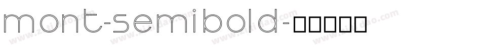 mont-semibold字体转换