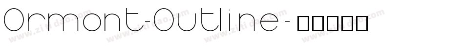 Ormont_Outline字体转换