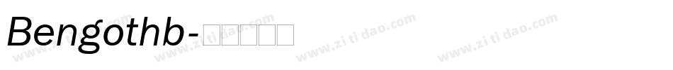 Bengothb字体转换
