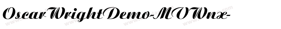 OscarWrightDemo-MVWnx字体转换
