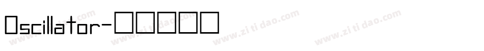 Oscillator字体转换