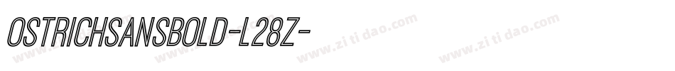 OstrichSansBold-l28Z字体转换