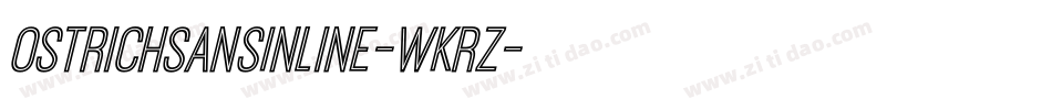 OstrichSansInline-wKrZ字体转换