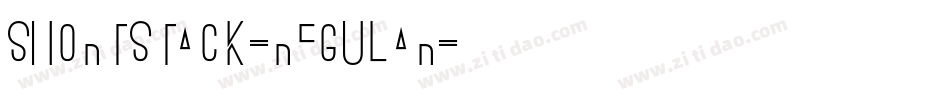 ShortStack-Regular字体转换