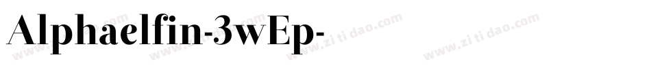Alphaelfin-3wEp字体转换
