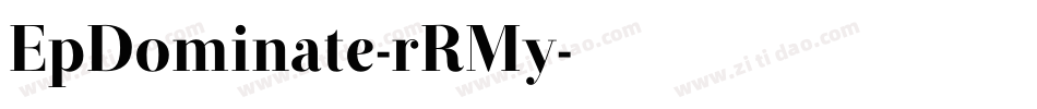EpDominate-rRMy字体转换