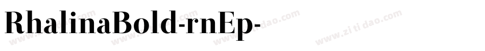 RhalinaBold-rnEp字体转换