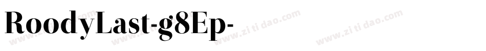 RoodyLast-g8Ep字体转换