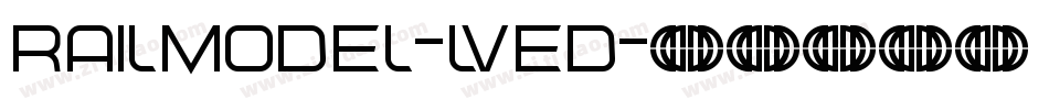 RailModel-lVED字体转换