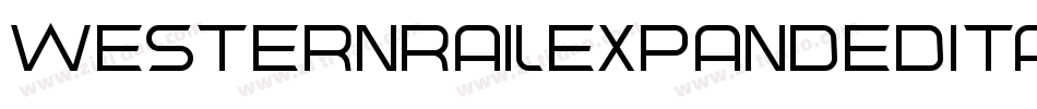 WesternRailExpandedItalic-w1Bo8字体转换