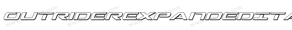 OutriderExpandedItalicExpandedItalic-5Gqx字体转换