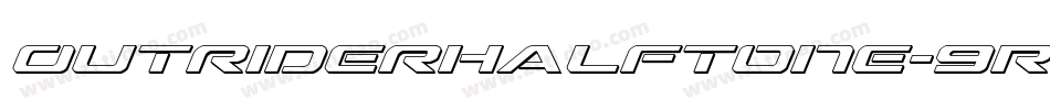 OutriderHalftone-9Rj7字体转换