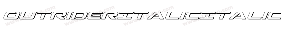 OutriderItalicItalic-nW7J字体转换