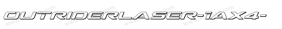 OutriderLaser-1Ax4字体转换