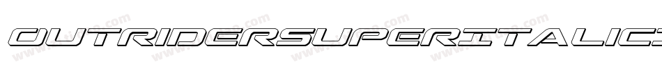 OutriderSuperItalicItalic-1AxB字体转换