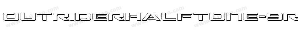 OutriderHalftone-9Rj7字体转换