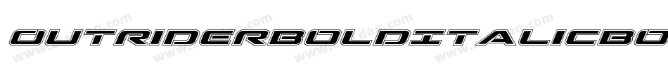 OutriderBoldItalicBoldItalic-ZBDJ字体转换