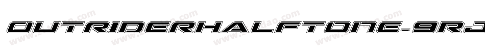 OutriderHalftone-9Rj7字体转换