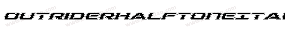 OutriderHalftoneItalicItalic-l0ve字体转换