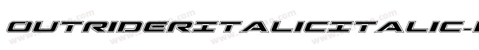 OutriderItalicItalic-nW7J字体转换