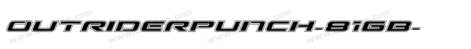 OutriderPunch-81GB字体转换