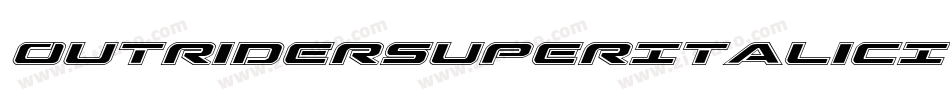 OutriderSuperItalicItalic-1AxB字体转换