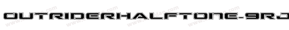 OutriderHalftone-9Rj7字体转换