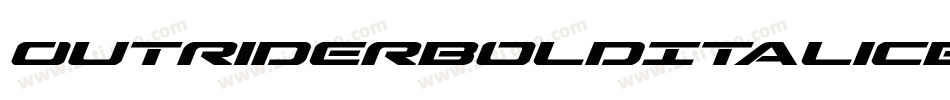 OutriderBoldItalicBoldItalic-ZBDJ字体转换