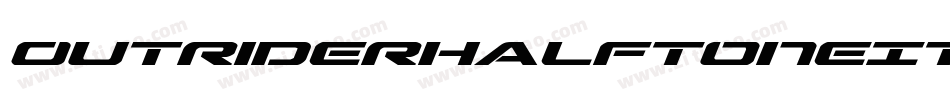OutriderHalftoneItalicItalic-l0ve字体转换