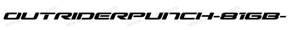 OutriderPunch-81GB字体转换