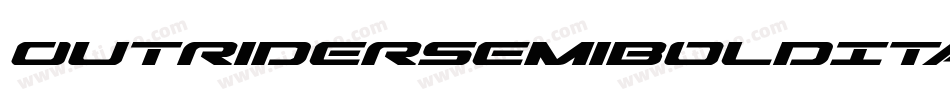 OutriderSemiBoldItalicSemiBoldItalic-rZL9字体转换