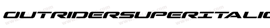 OutriderSuperItalicItalic-1AxB字体转换