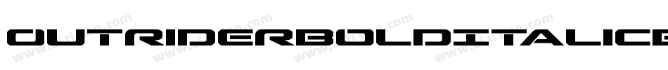 OutriderBoldItalicBoldItalic-ZBDJ字体转换