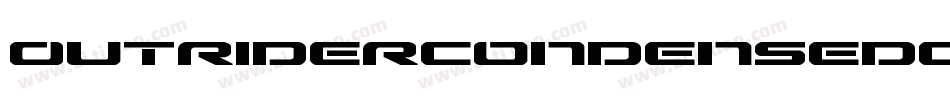 OutriderCondensedCondensed-Avrx字体转换