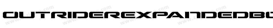 OutriderExpandedBoldExpandedBold-GL9y字体转换