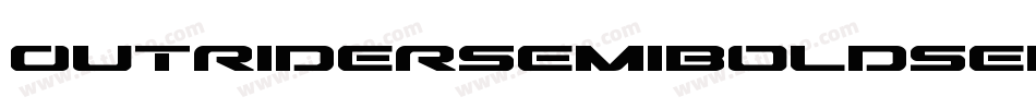 OutriderSemiBoldSemiBold-Megx字体转换