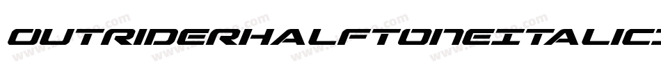 OutriderHalftoneItalicItalic-l0ve字体转换